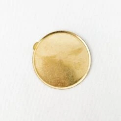 BRASS GRIP CIRCLE PLATE SOLID BRASS -Writing Supplies Store brass grip circle plate solid 227