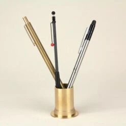 BRASS PEN STAND 02 SOLID 7 BRASS PEN STAND 02 SOLID -Writing Supplies Store brass pen stand 02 solid 258