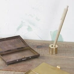 BRASS PEN STAND SOLID -Writing Supplies Store brass pen stand solid 185
