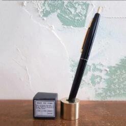 BRASS PEN STAND SOLID -Writing Supplies Store brass pen stand solid 671