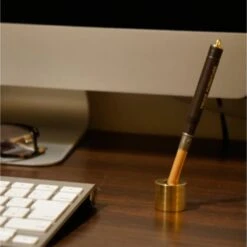 BRASS PEN STAND SOLID -Writing Supplies Store brass pen stand solid 733