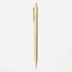BRASS RETRACTABLE PEN SOLID BRASS 27 BRASS RETRACTABLE PEN SOLID BRASS -Writing Supplies Store brass retractable pen solid ballpoint 657
