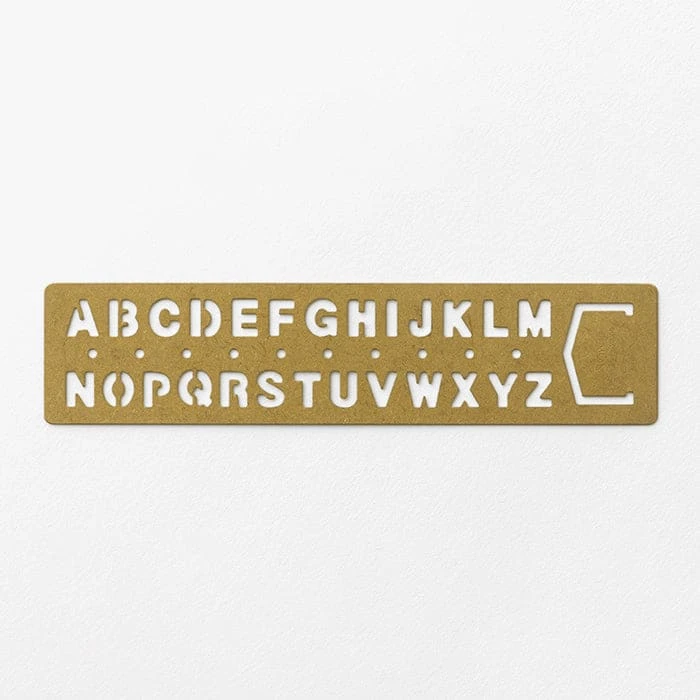 BRASS Template Bookmark Alphabet 1 BRASS Template Bookmark Alphabet