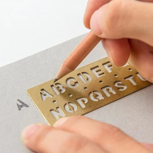 BRASS Template Bookmark Alphabet 9 BRASS Template Bookmark Alphabet - Image 9