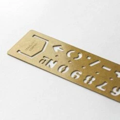 BRASS Template Bookmark Number -Writing Supplies Store brass template bookmark number 393