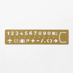 BRASS Template Bookmark Number -Writing Supplies Store brass template bookmark number 426