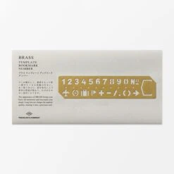 BRASS Template Bookmark Number -Writing Supplies Store brass template bookmark number 957