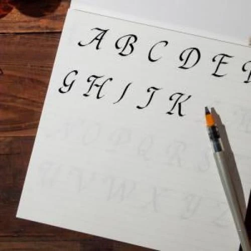 Calligraphy Practice Notebook / Chancery Cursive 3 Calligraphy Practice Notebook / Chancery Cursive - Image 3