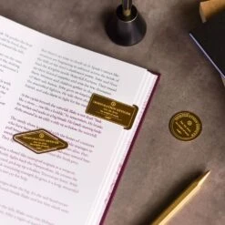 Classic Reflect-Bookmark Set(Brass) -Writing Supplies Store classic reflect bookmark setbrass 733