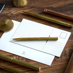 Classic Revolve-Slim Ballpoint Pen(Brass) 28 Classic Revolve-Slim Ballpoint Pen(Brass) -Writing Supplies Store classic revolve slim ballpoint penbrass pen 278