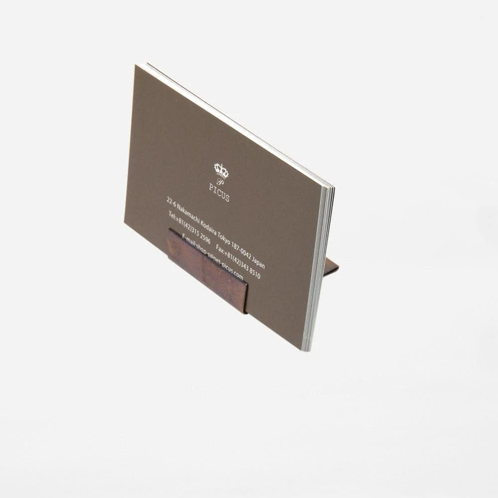 LETTER & PHOTO STAND BRASS RUST 3 LETTER & PHOTO STAND BRASS RUST - Image 3