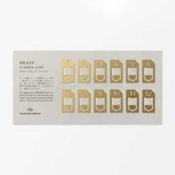 Numbered Brass Clip Set 15 Numbered Brass Clip Set -Writing Supplies Store numbered brass clip set 571