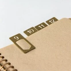 Numbered Brass Clip Set 12 Numbered Brass Clip Set -Writing Supplies Store numbered brass clip set 663