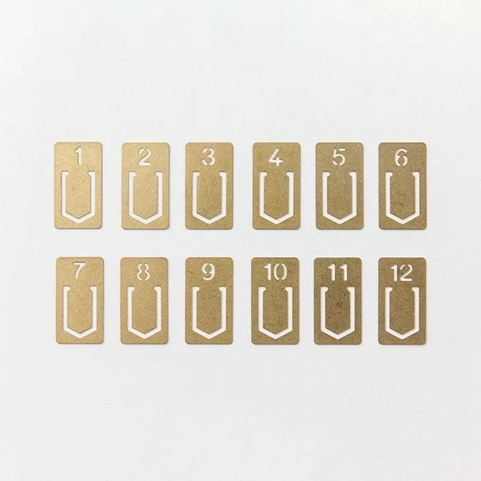 Numbered Brass Clip Set 5 Numbered Brass Clip Set - Image 5