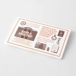 TF Letterpress Card Brown FO