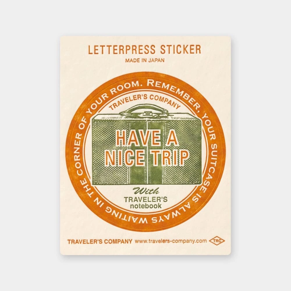 TF Letterpress Sticker Red FO 2 TF Letterpress Sticker Red FO - Image 2