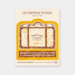 Writing Supplies Store 15 TF Letterpress Sticker Yellow FO
