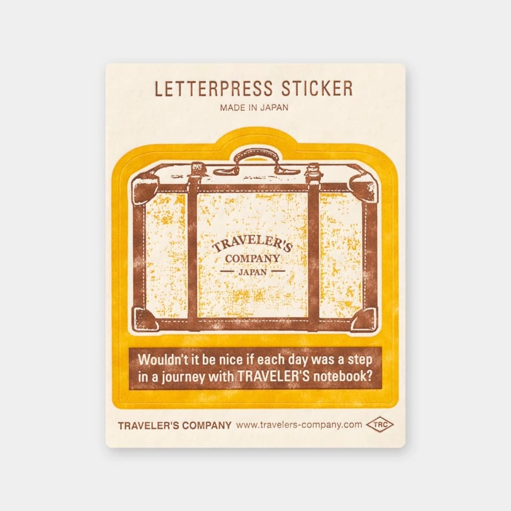 TF Letterpress Sticker Yellow FO 1 TF Letterpress Sticker Yellow FO