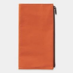 TRAVELER'S Notebook Cotton Zipper Case Orange -Writing Supplies Store travelers notebook cotton zipper case orange pocket 226