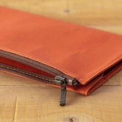 TRAVELER'S Notebook Cotton Zipper Case Orange -Writing Supplies Store travelers notebook cotton zipper case orange pocket 917