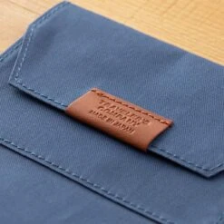 TRAVELER'S Notebook Passport Size Cotton Zipper Case Blue -Writing Supplies Store travelers notebook passport size cotton zipper case blue pocket 736