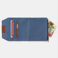TRAVELER'S Notebook Passport Size Cotton Zipper Case Blue -Writing Supplies Store travelers notebook passport size cotton zipper case blue pocket 945