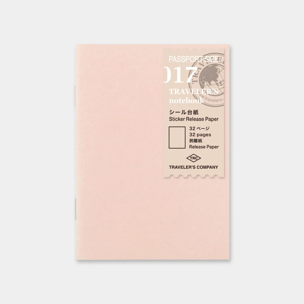 TRAVELER’S Notebook Passport Size Refill Sticker Release Paper 1 TRAVELER’S Notebook Passport Size Refill Sticker Release Paper