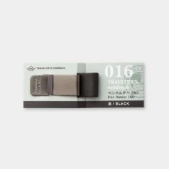 TRAVELER'S Notebook Penholder Black 016 -Writing Supplies Store travelers notebook penholder black 016 pen holder 170