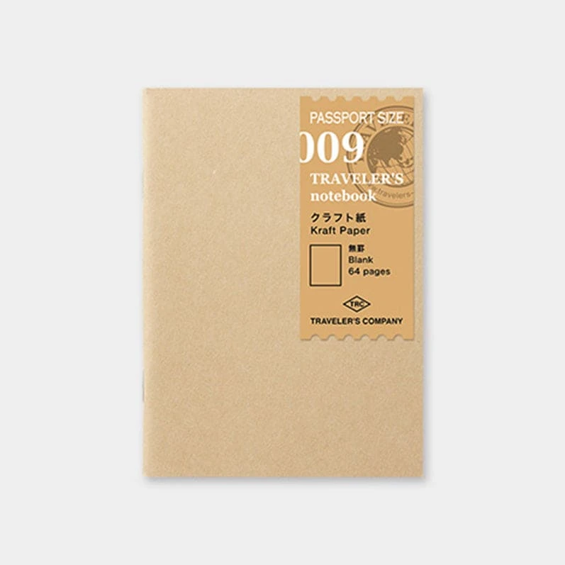 TRAVELER'S Notebook Refill Kraft Paper Notebook 009 1 TRAVELER'S Notebook Refill Kraft Paper Notebook 009