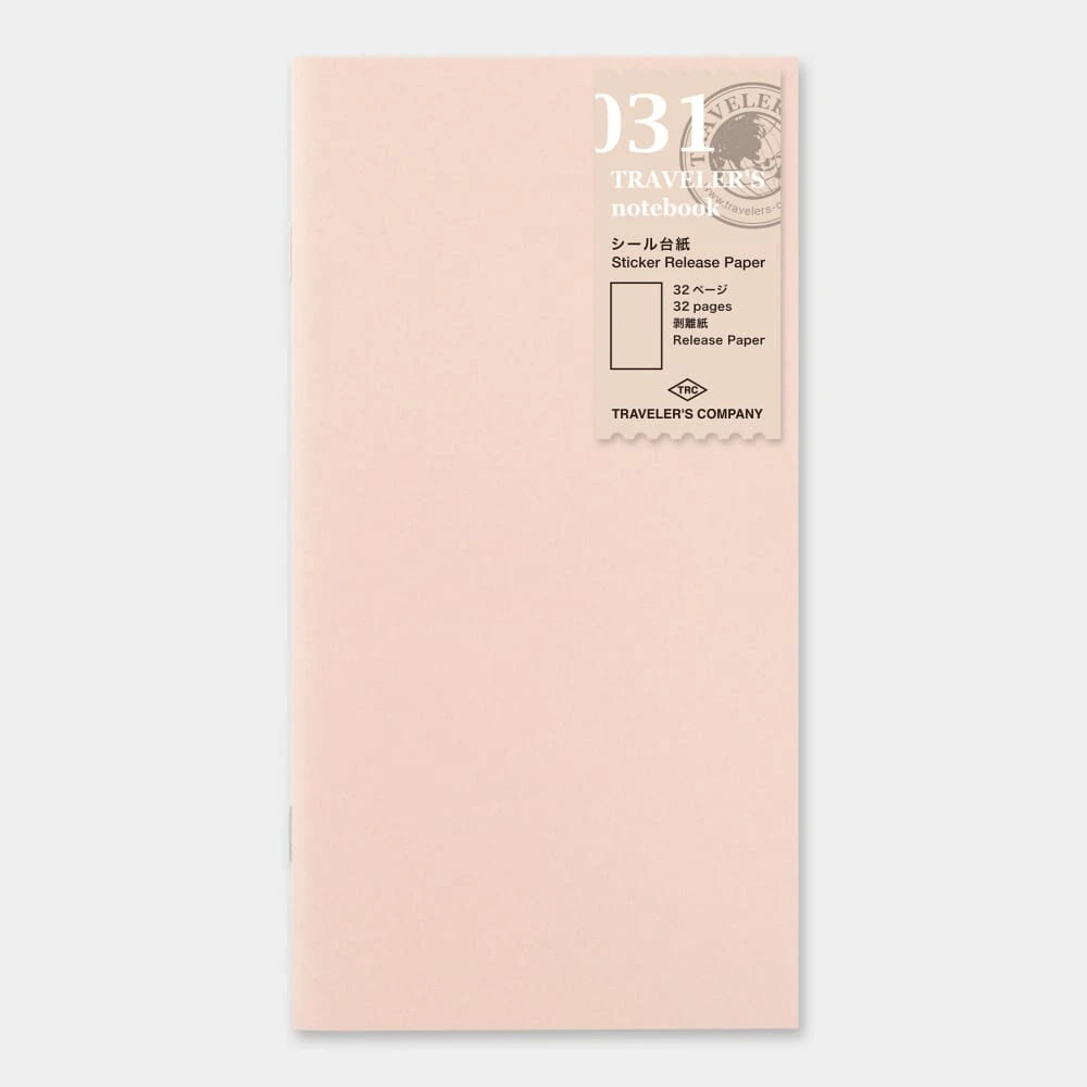 TRAVELER’S Notebook Refill Sticker Release Paper 1 TRAVELER’S Notebook Refill Sticker Release Paper