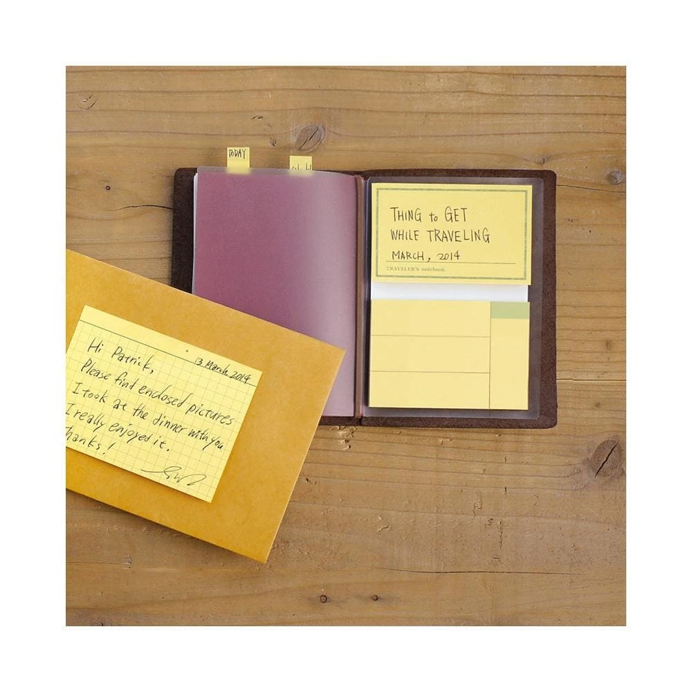 TRAVELER'S Notebook Refill Sticky Memo Pad 012 5 TRAVELER'S Notebook Refill Sticky Memo Pad 012 - Image 5