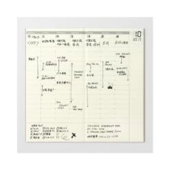 TRAVELER'S Notebook Refill Weekly Free Vertical 018 18 TRAVELER'S Notebook Refill Weekly Free Vertical 018 -Writing Supplies Store travelers notebook refill weekly free vertical 018 planner 613
